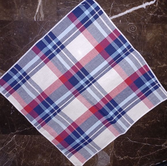 Red White Blue Pocket Square Classy Fancy Prom Wedding - Picture 1 of 2